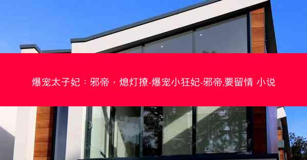 爆宠太子妃：邪帝，熄灯撩-爆宠小狂妃-邪帝,要留情 小说