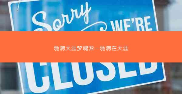 驰骋天涯梦魂萦—驰骋在天涯