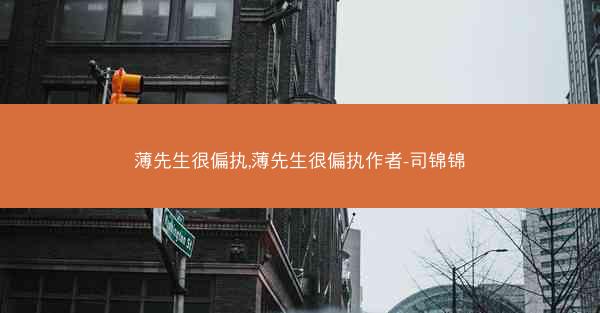 薄先生很偏执,薄先生很偏执作者-司锦锦