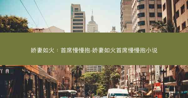 娇妻如火：首席慢慢抱-娇妻如火首席慢慢抱小说