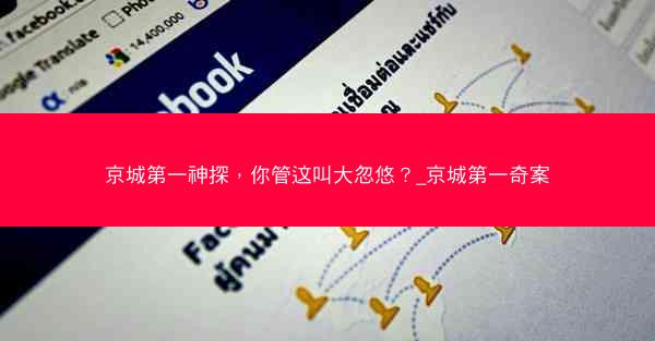 京城第一神探，你管这叫大忽悠？_京城第一奇案