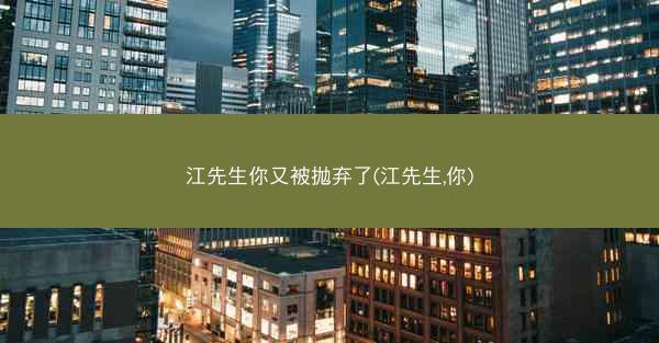 江先生你又被抛弃了(江先生,你)