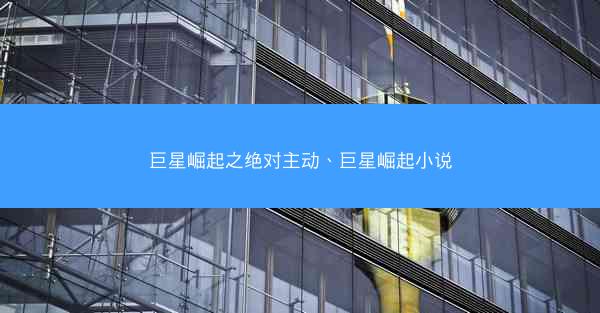 巨星崛起之绝对主动、巨星崛起小说