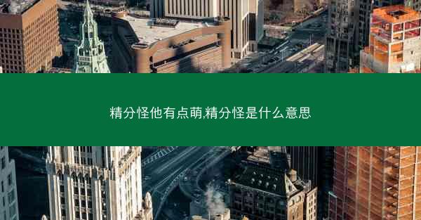 精分怪他有点萌,精分怪是什么意思