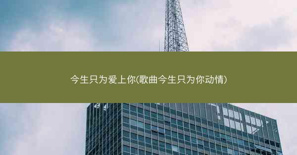 今生只为爱上你(歌曲今生只为你动情)